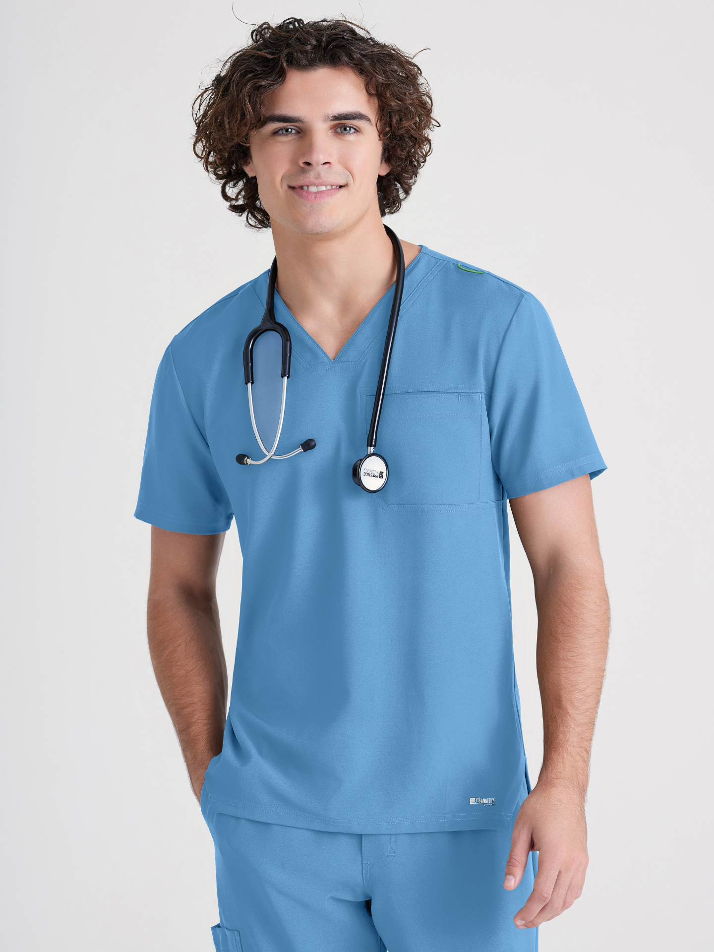Grey's Anatomy™ Scrubs Evolve Hombre Ciel Blue – Puritan Uniforms