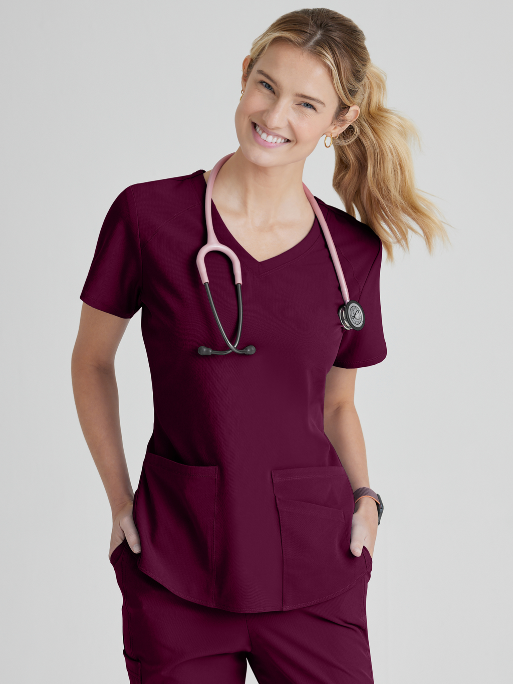 Skechers™ Scrubs Breeze Mujer Wine