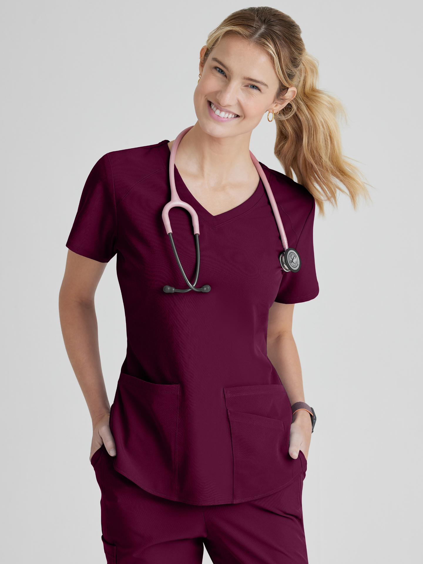 Skechers™ Scrubs Breeze Mujer Wine