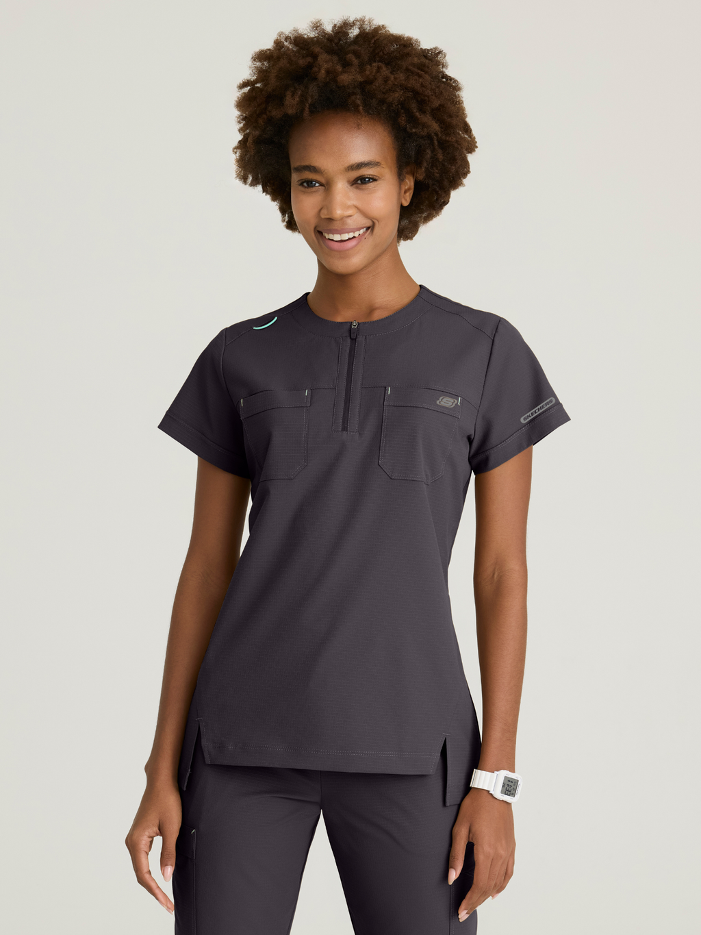 Skechers™ Ripstop Scrubs Mujer Pewter