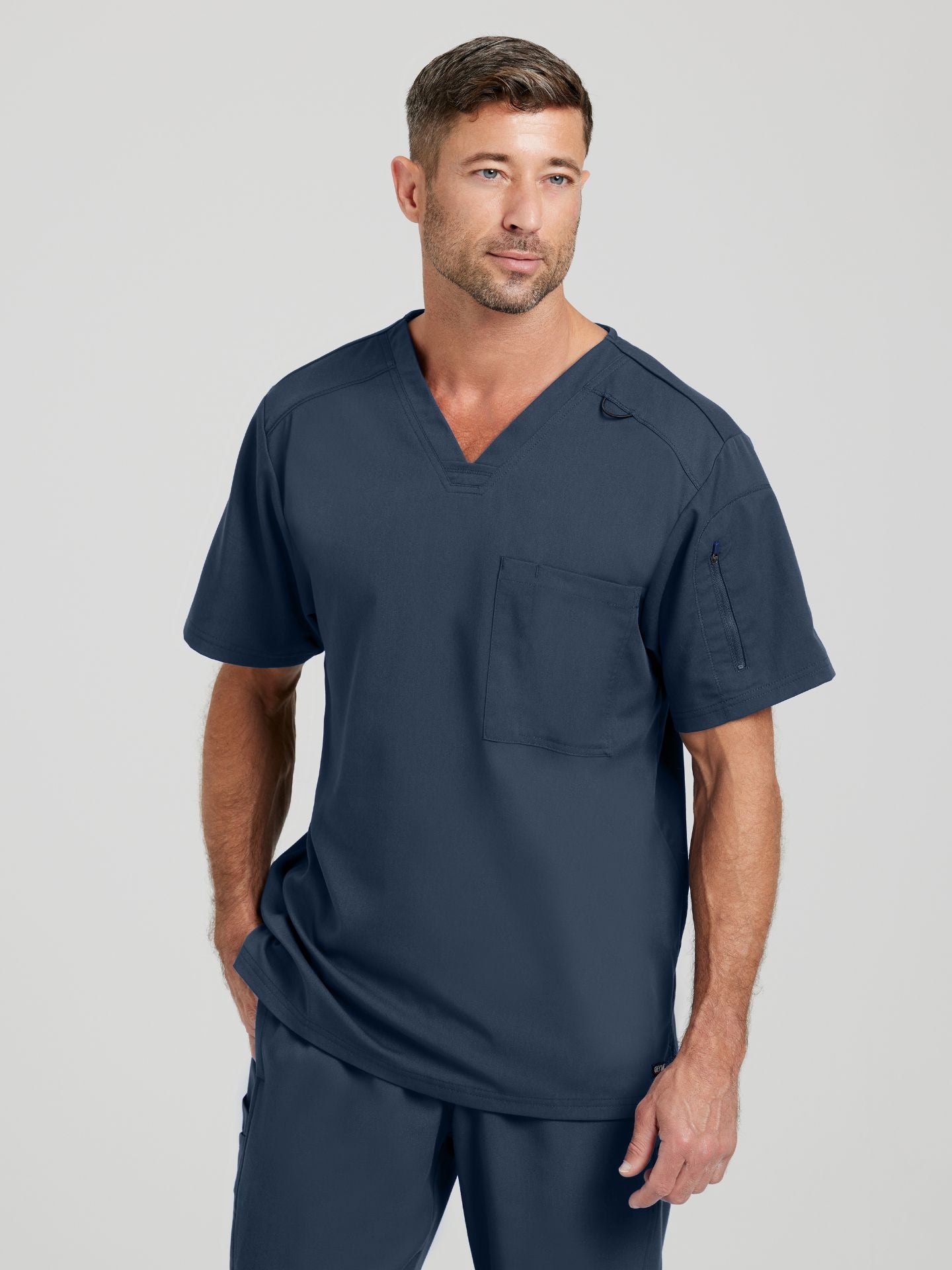 Grey’s Anatomy™ Scrubs Spandex Hombre Steel