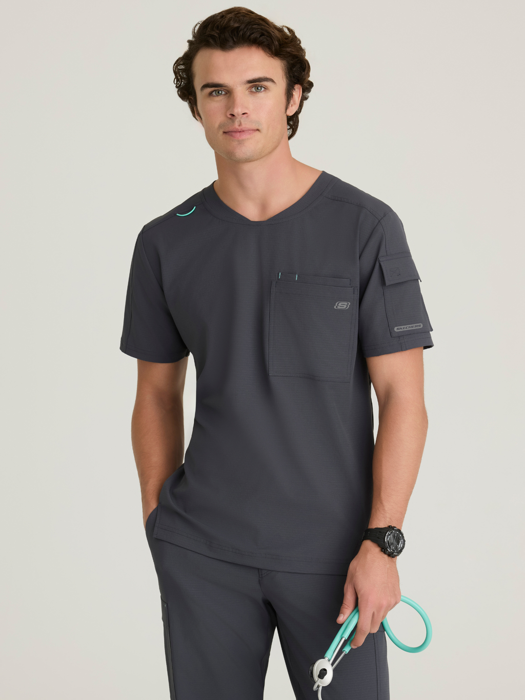 Skechers™ Ripstop Scrubs Hombre Pewter