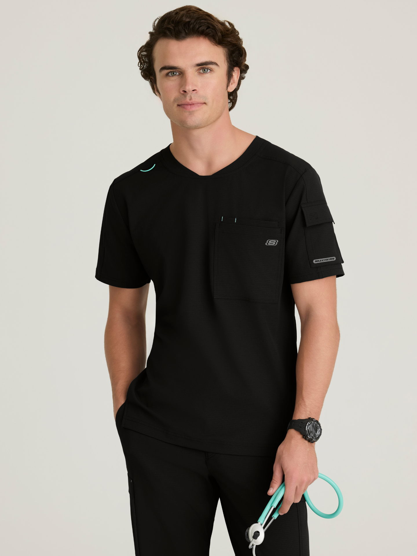 Skechers™ Ripstop Scrubs Hombre Black