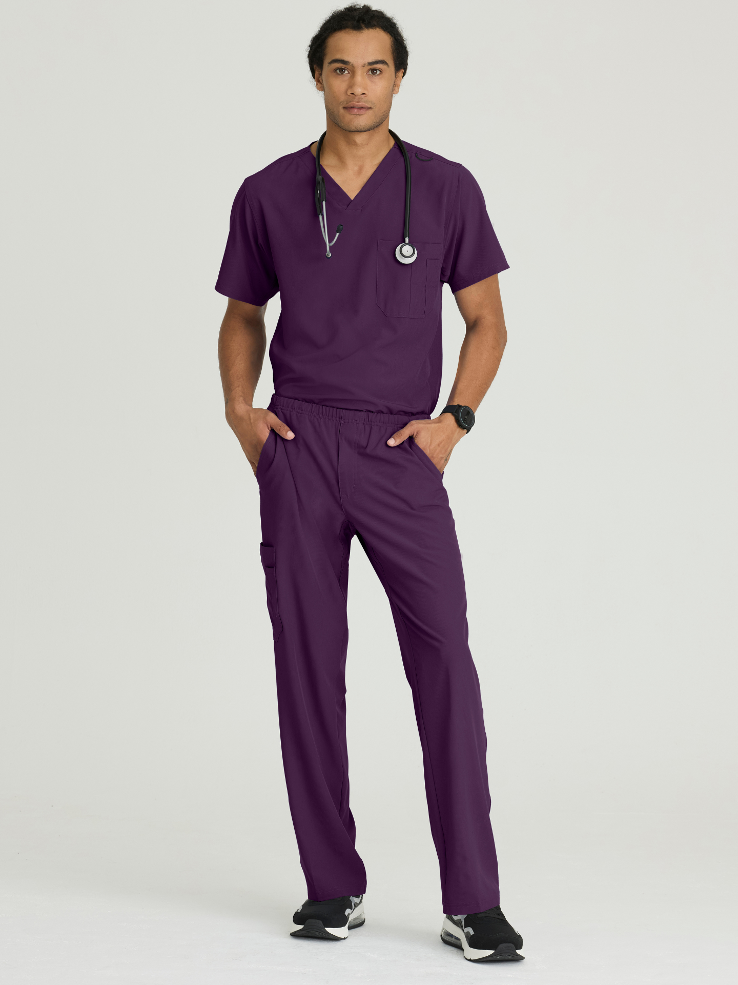 Skechers™ Scrubs Structure Hombre Eggplant
