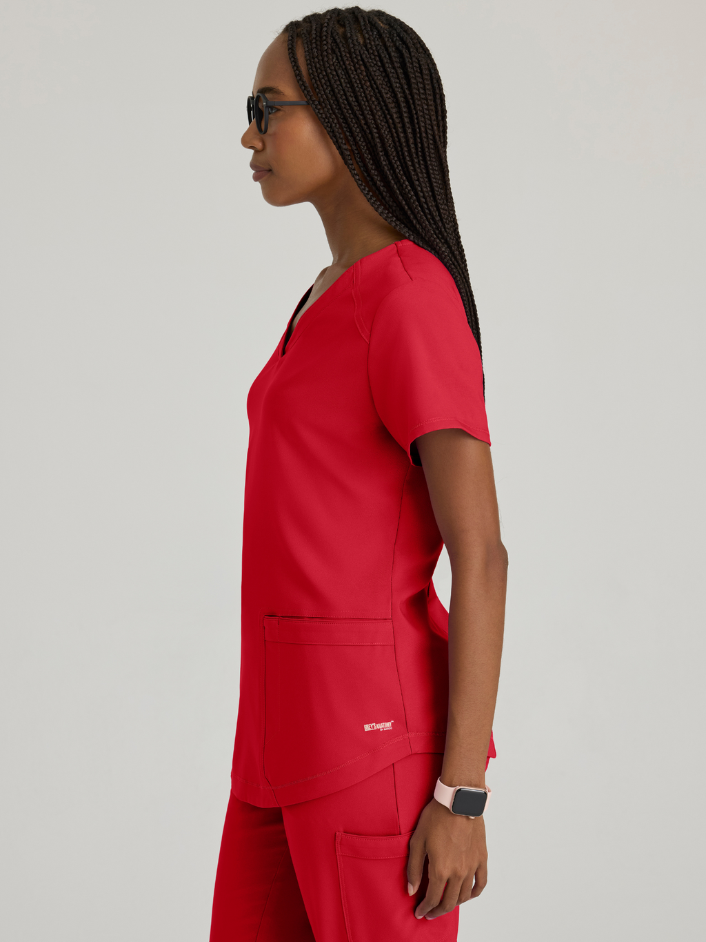Grey’s Anatomy™ Scrubs Evolve Rhythm Mujer True Red