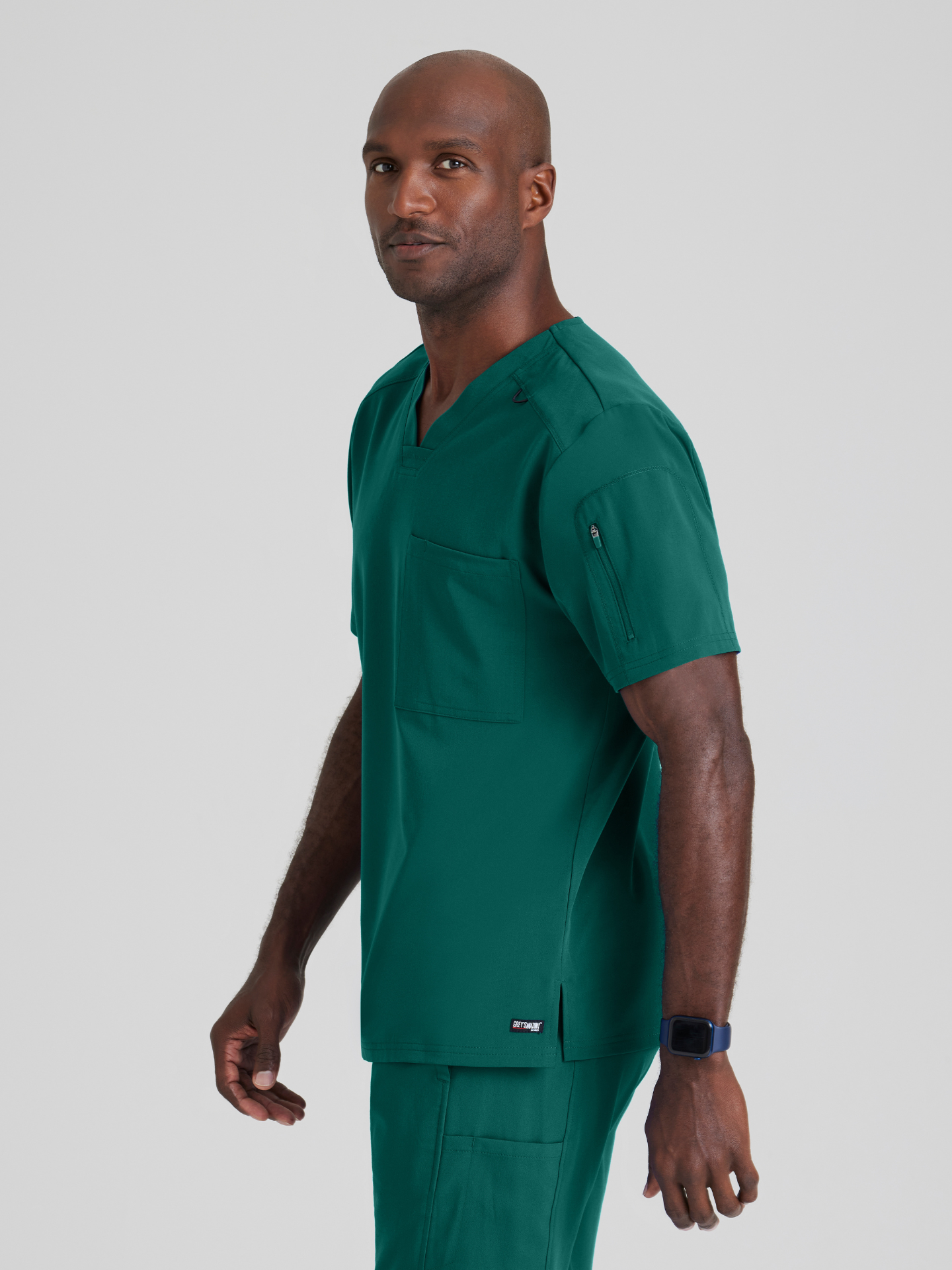 Grey’s Anatomy™ Scrubs Spandex Hombre Hunter Green