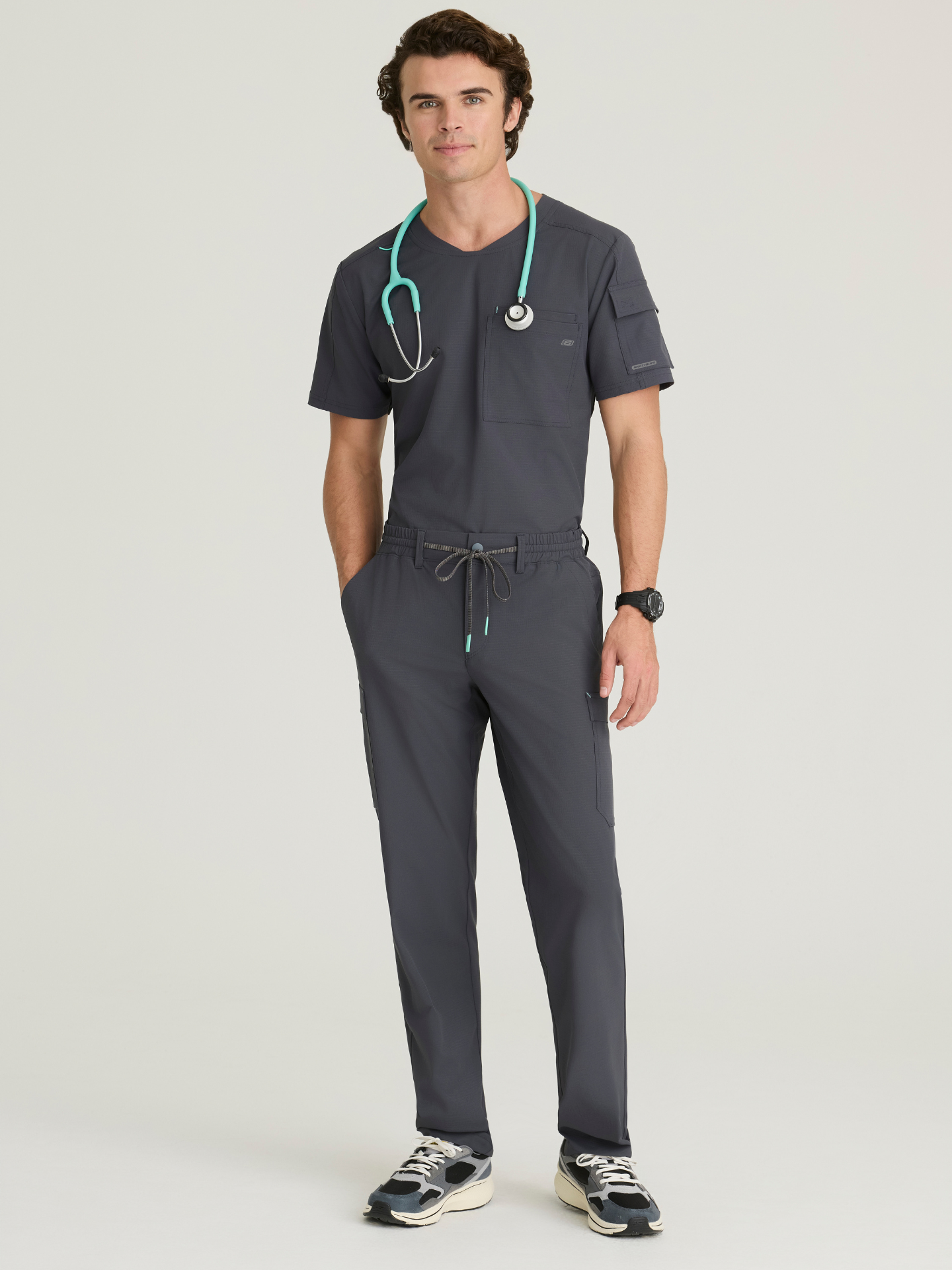 Skechers™ Ripstop Scrubs Hombre Pewter
