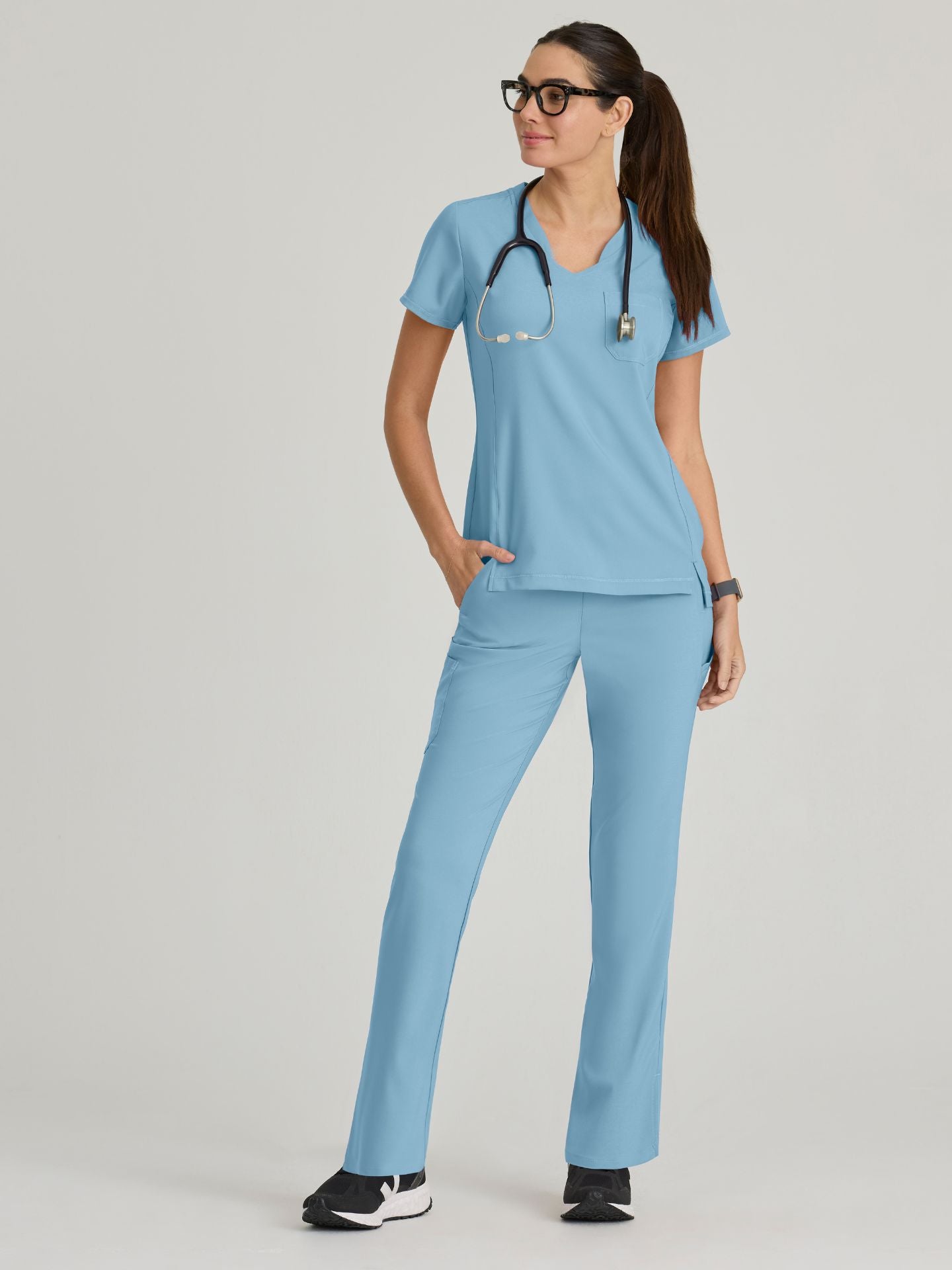 Grey’s Anatomy™ Scrubs Evolve Sway Mujer Ocean Mist
