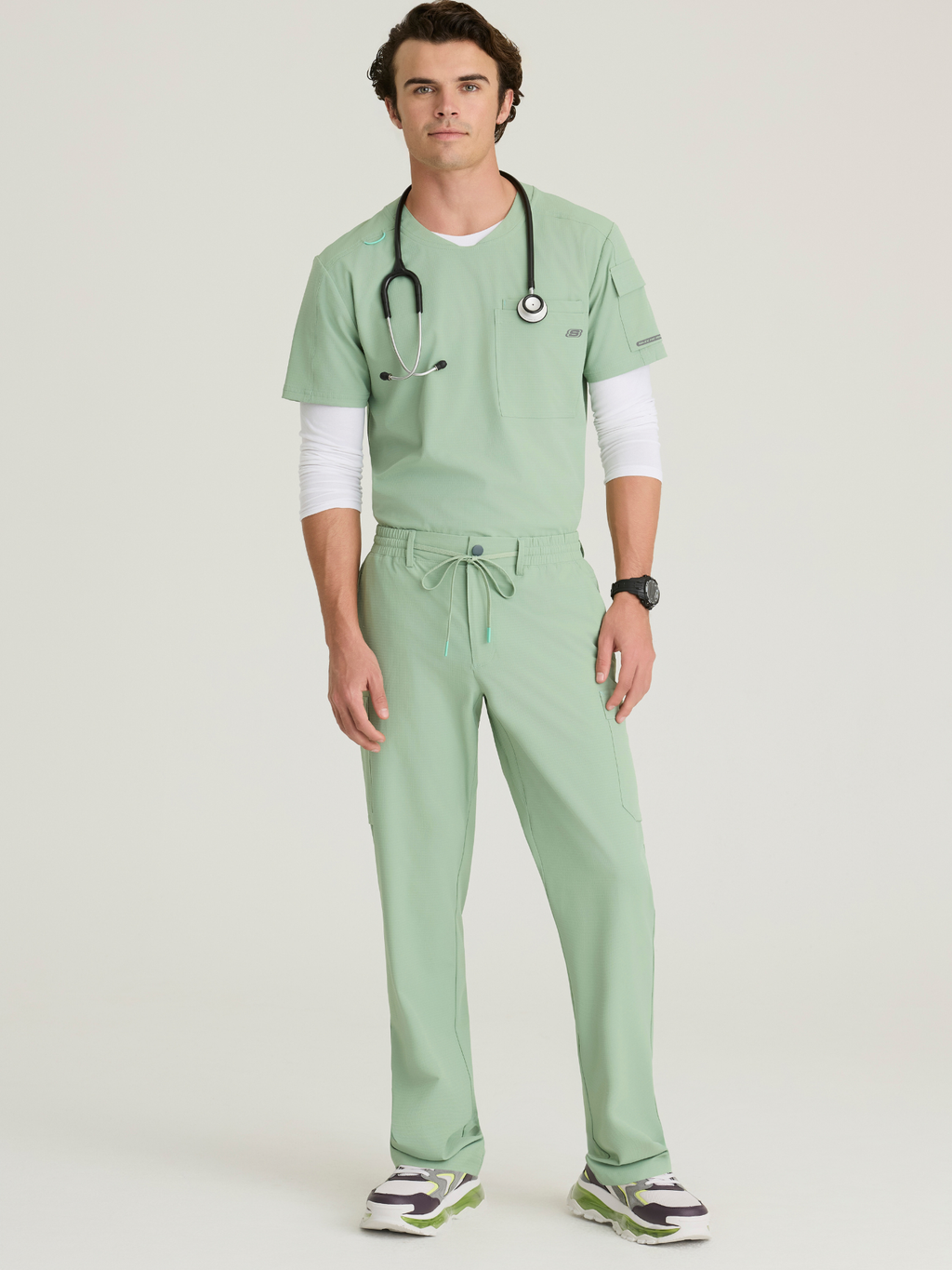 Skechers™ Ripstop Scrubs Hombre Field Green