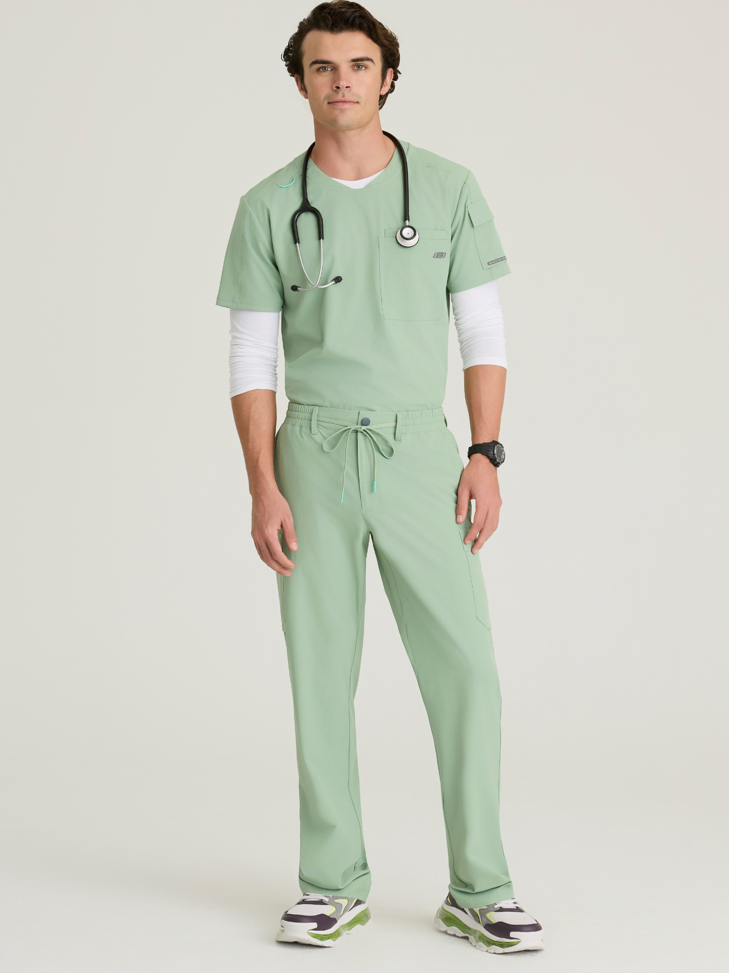 Skechers™ Ripstop Scrubs Hombre Field Green