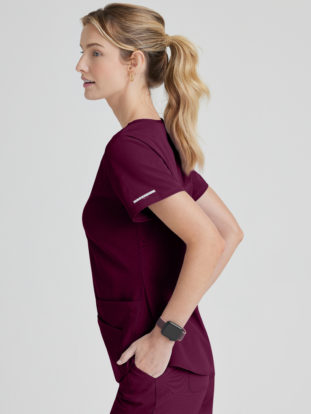 Skechers™ Scrubs Breeze Mujer Wine