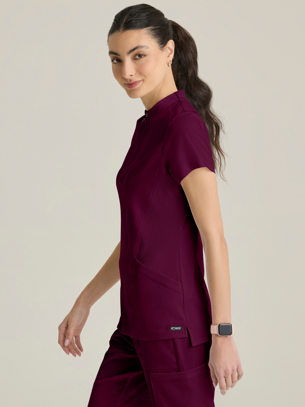 Grey’s Anatomy™ Scrubs Spandex Kristi Wine