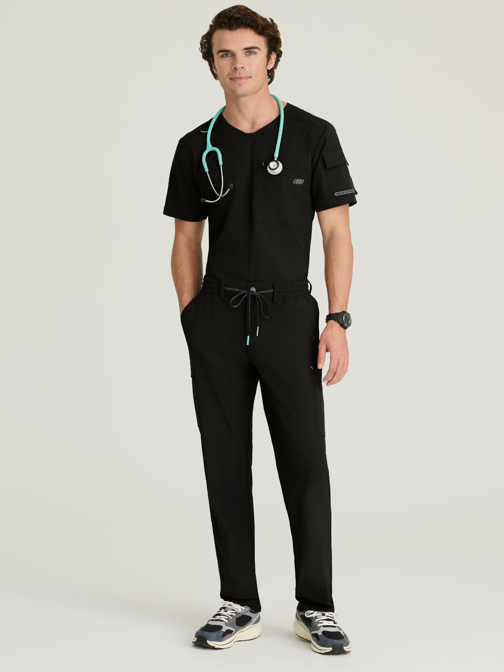 Skechers™ Ripstop Scrubs Hombre Black