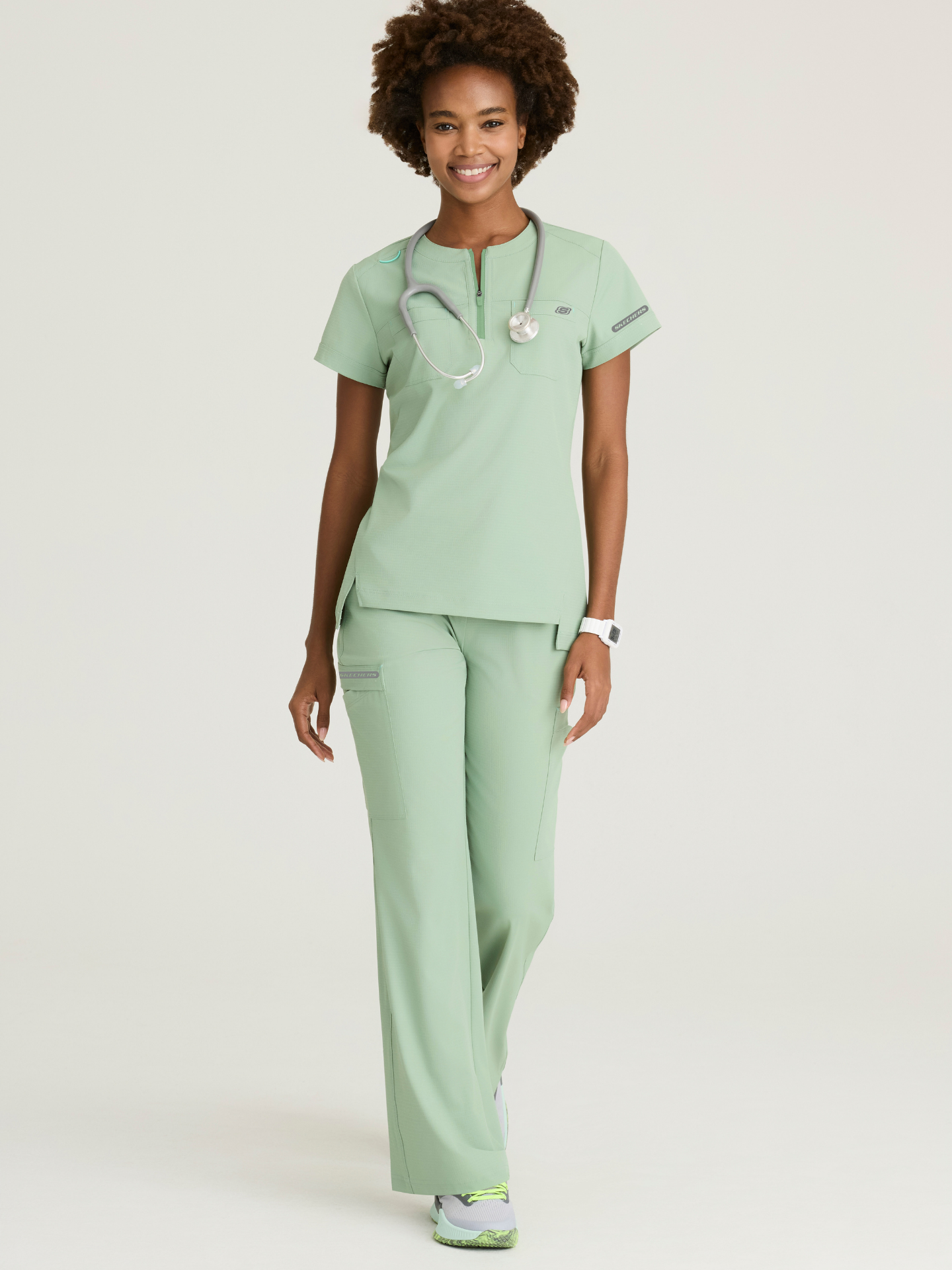 Skechers™ Ripstop Scrubs Mujer Fiel Green