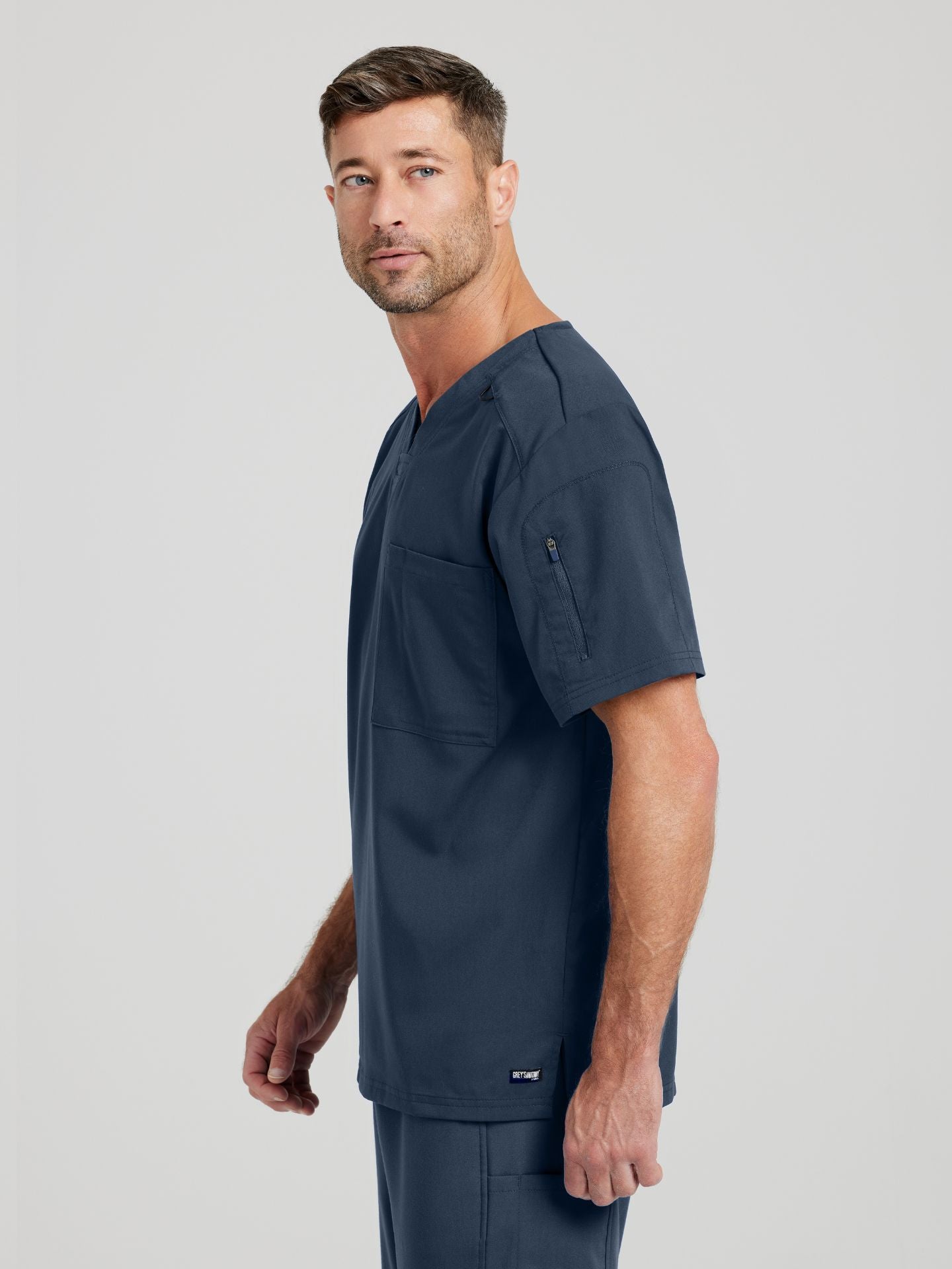Grey’s Anatomy™ Scrubs Spandex Hombre Steel