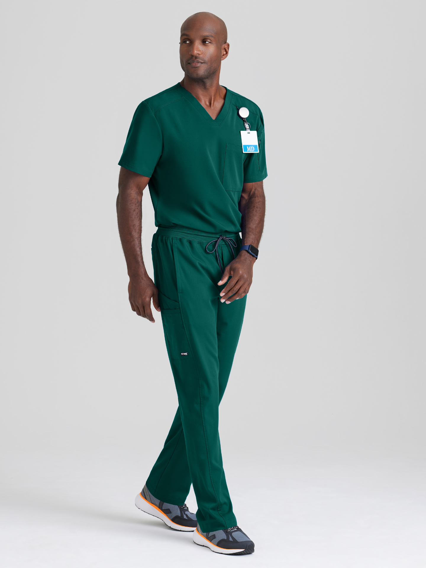 Grey’s Anatomy™ Scrubs Spandex Hombre Hunter Green