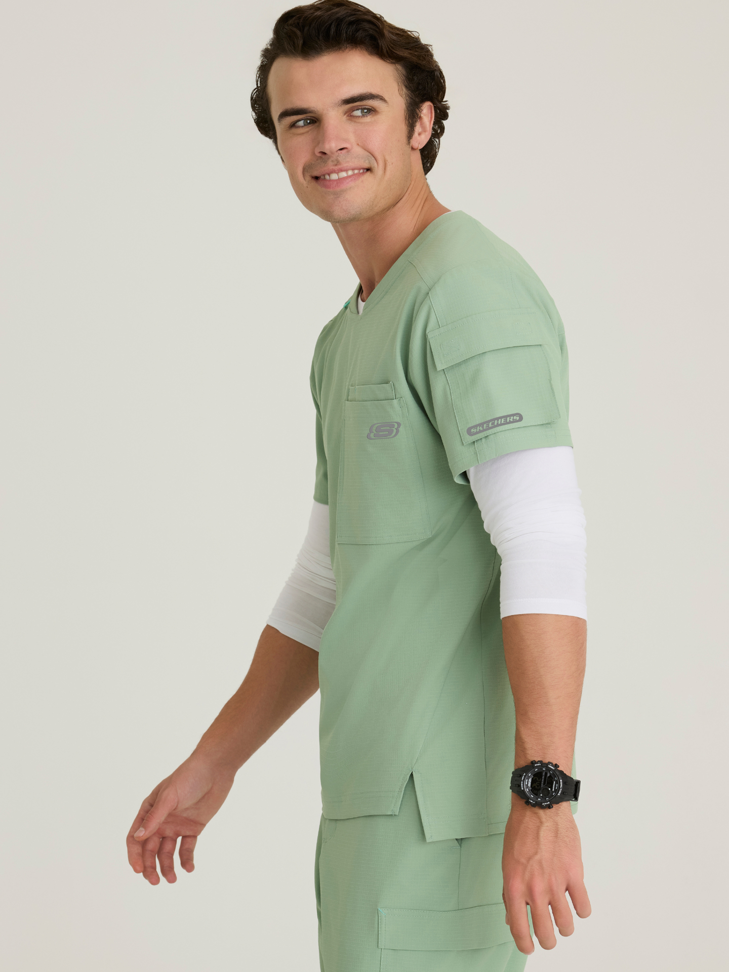 Skechers™ Ripstop Scrubs Hombre Field Green