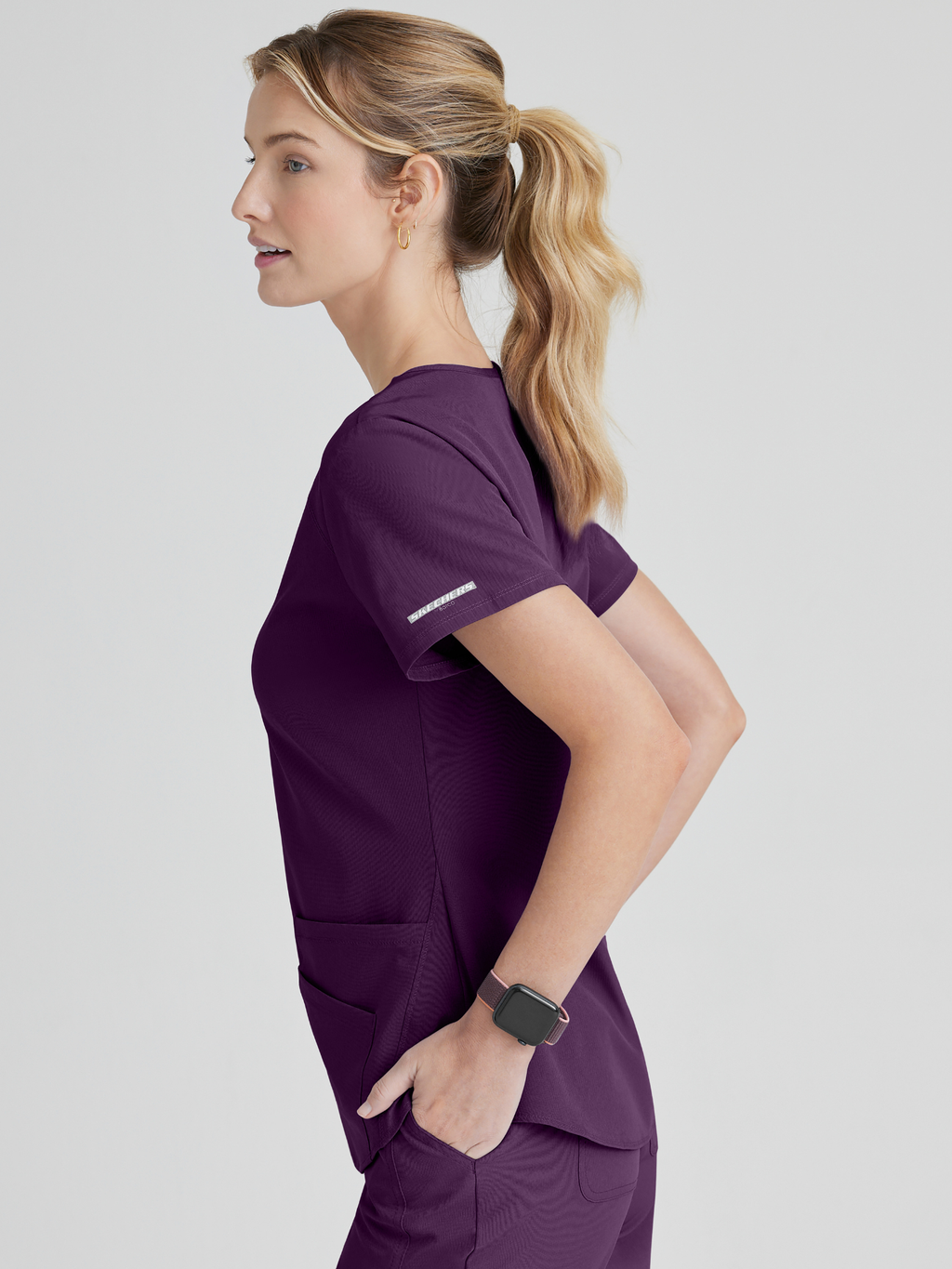 Skechers™ Scrubs Breeze Mujer Eggplant