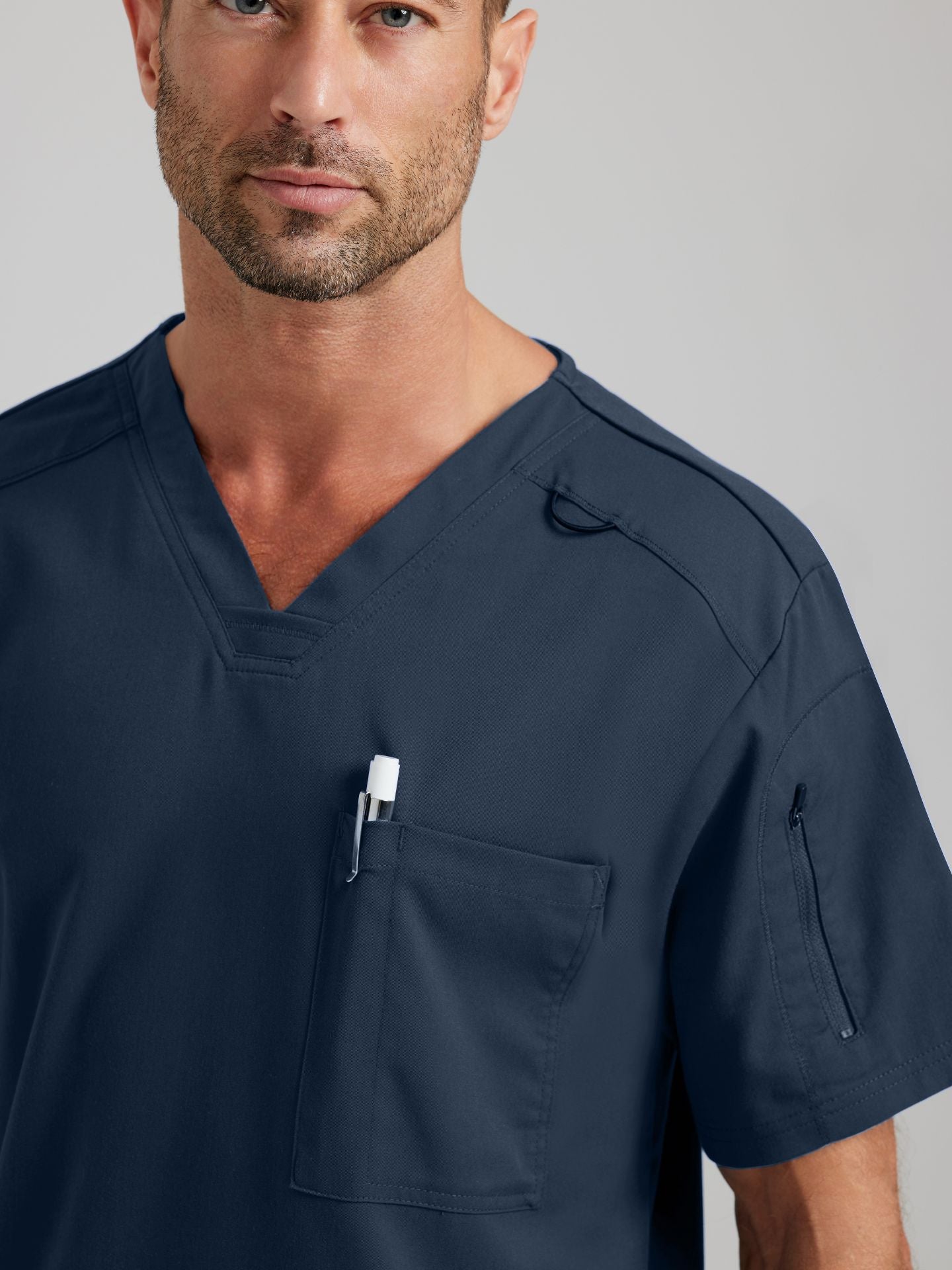 Grey’s Anatomy™ Scrubs Spandex Hombre Steel