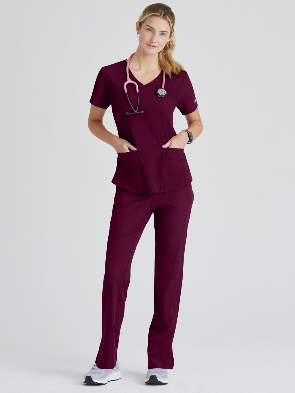 Skechers™ Scrubs Breeze Mujer Wine