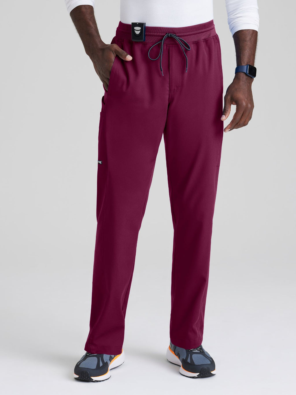 Grey’s Anatomy™ Scrubs Spandex Hombre Wine
