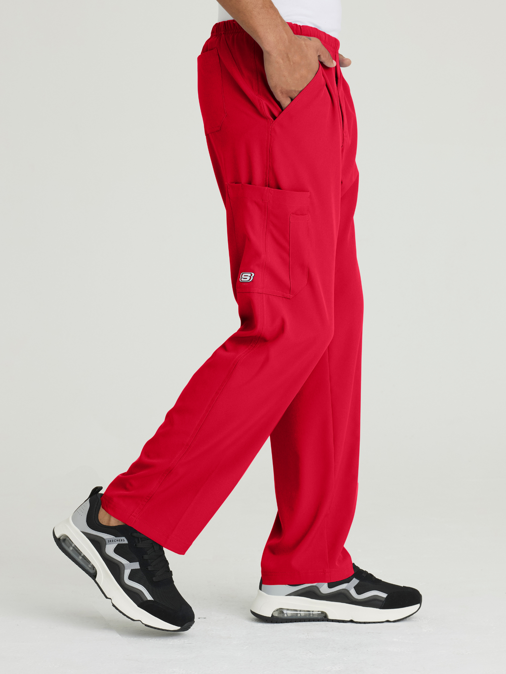 Skechers™ Scrubs Structure Hombre True Red