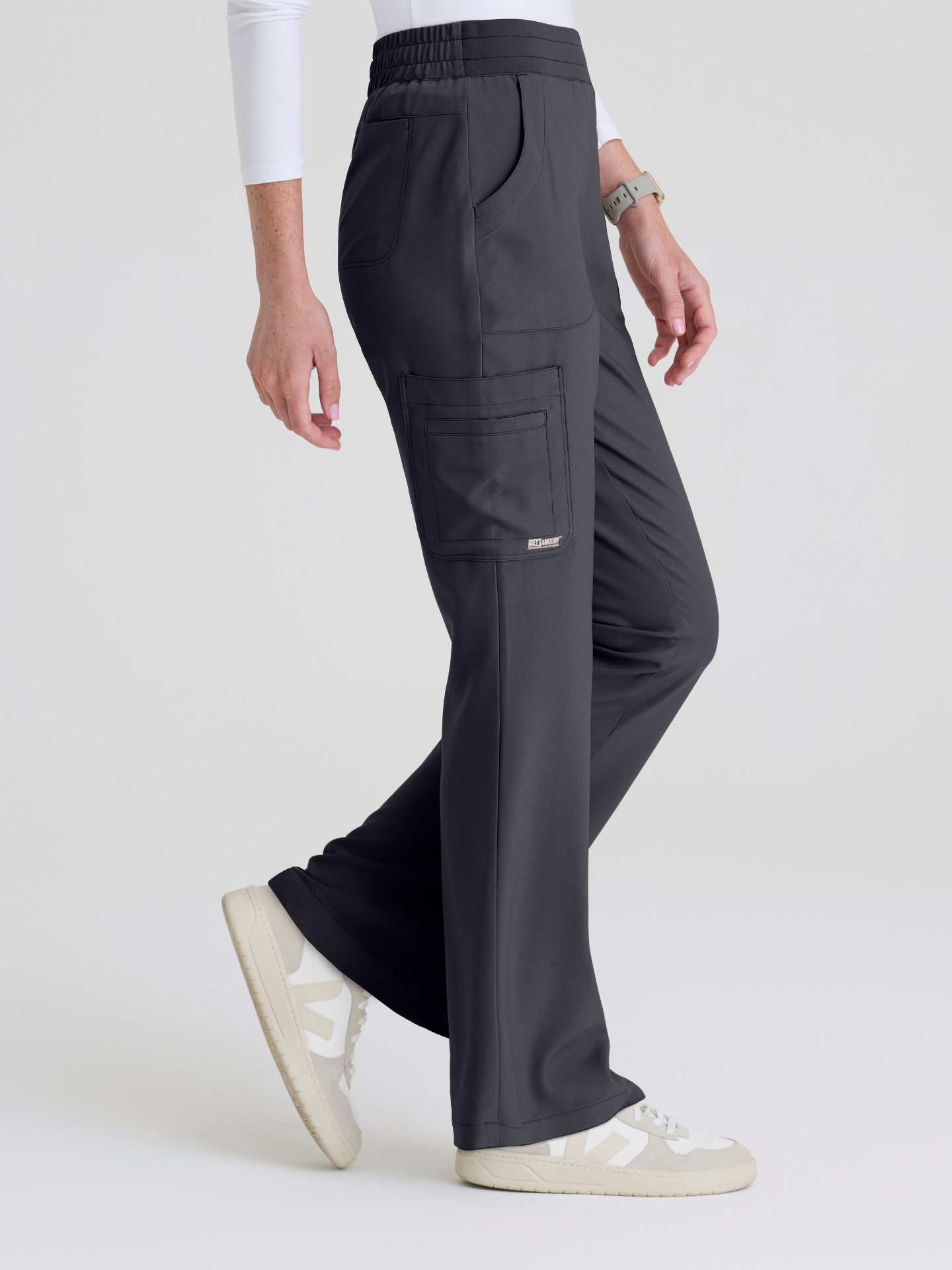 Grey’s Anatomy™ Scrubs Sky Flare Mujer Steel