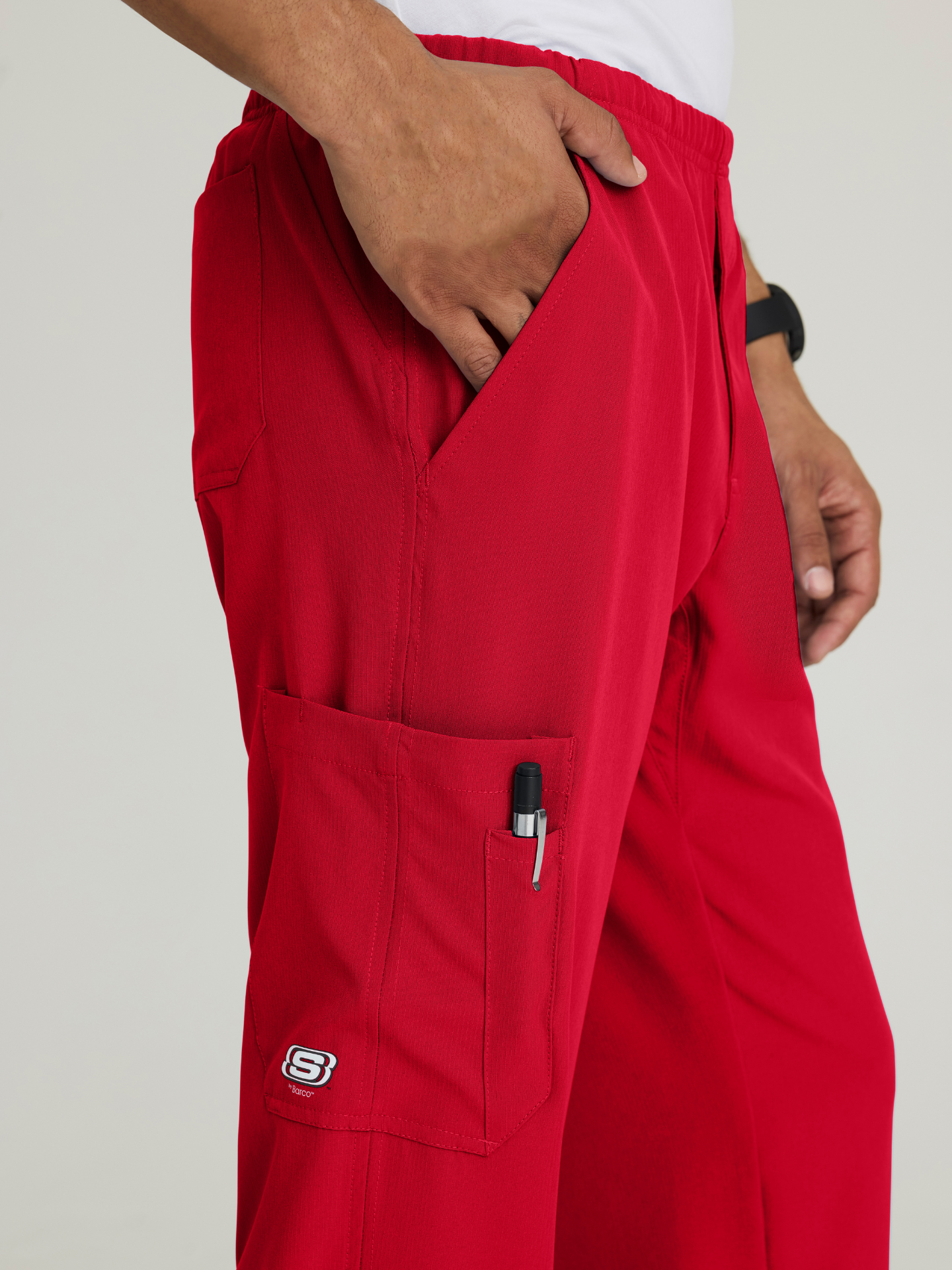 Skechers™ Scrubs Structure Hombre True Red