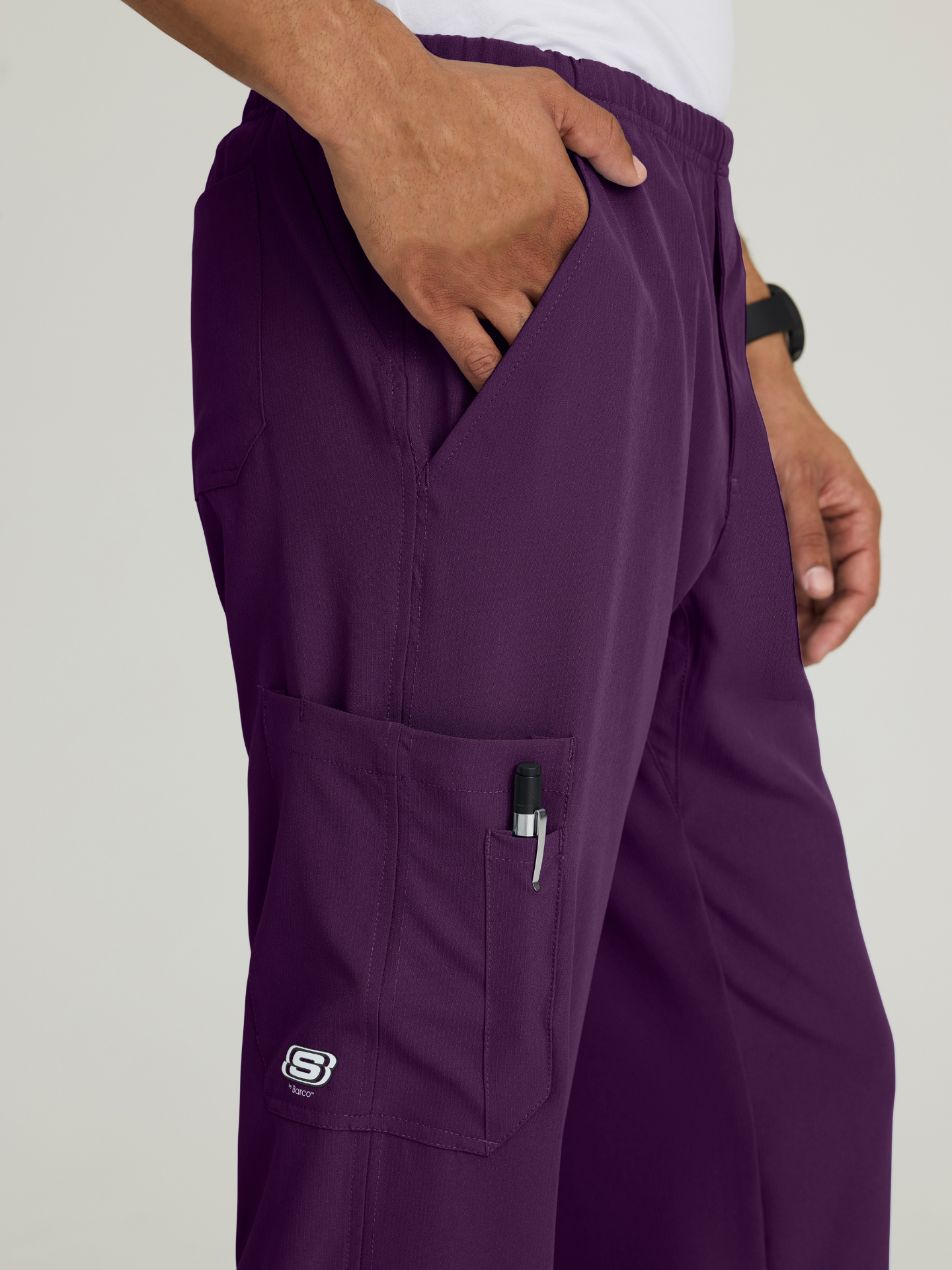 Skechers™ Scrubs Structure Hombre Eggplant